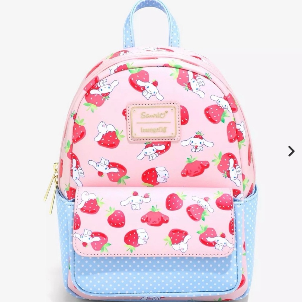 Sanrio Cinnamoroll Strawberry Backpack - Pink and Blue